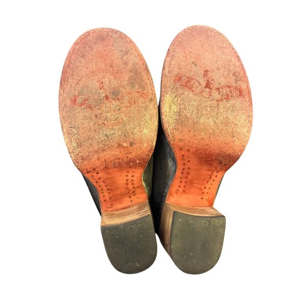 Free Bird By Steven Chevelle Leather Heeled Loafers Black Size 9 - Picture 9 of 9